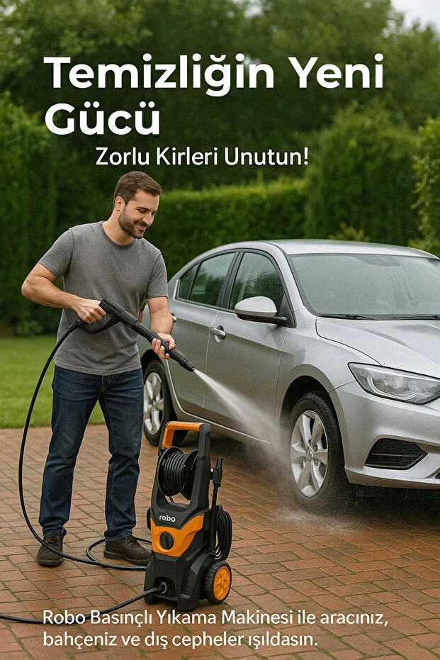 ROBO Yüksek Basınçlı Yıkama Makinesi 1800w 180 Bar Yeni Versiyon